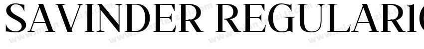 Savinder Regular10字体转换